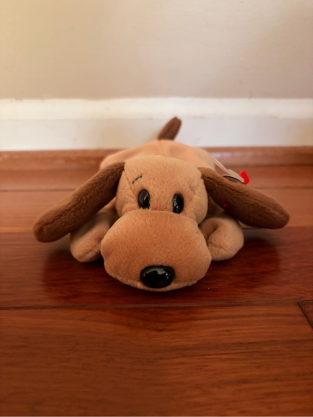 Ty Brown Plush Dog Toy - Soft Squeaky Puppy